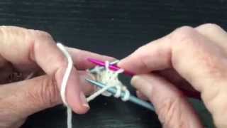 How to Knit 2/2 RC Cable (right cross) Continental Style