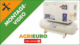 Agrieuro  Montagevideo Schraubenkompressor Fiac NEW SILVER 15/300 - Max Druck 10 bar