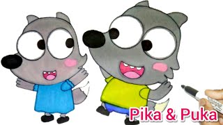 Pica & Puca - Be Good Kids! How To Draw Pica & Puca From Pica Family | New Cartoon Episode *