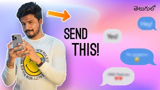 Send This Text To IMPRESS YOUR CRUSH ( Safe Play!) | Chatting Rules | In Telugu | The Fashion Verge