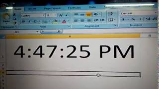 Real Time Digital clock in Excel with realtime ll Excel hacks #shorts​ #excel​#youtubeshorts​