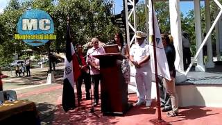 Acto de reinaguracion del remozamiento del Reloj Publico en Montecristi