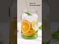 Infused water recipe -- cucumber, lemon, orange