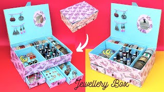 How to make a Jewellery Box from Waste Shoebox | Best out of waste | DIY Bangle Box