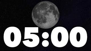 5 Minute Timer: Animated Phases of the Moon