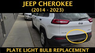 Jeep Cherokee - LICENSE PLATE LIGHT BULB REPLACEMENT / REMOVAL (2014 - 2023)