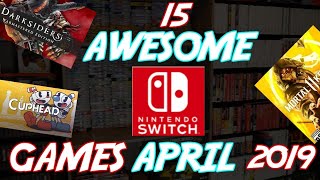 15 AWESOME Games Coming to Nintendo Switch in April 2019!! | RetroWolf88