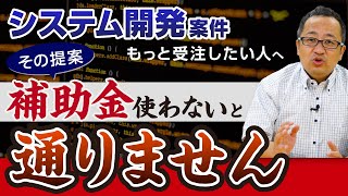 補助金を使ってシステム開発を受注させる方法