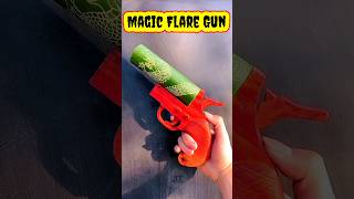 Raju made a wooden magic flare gun😱~mini wood toy~woodworking art skill/hand carft/#shorts#ytshorts‌