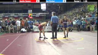 113 lbs. QF - Austin Gomez (IL) vs. Ian Parker (MI)