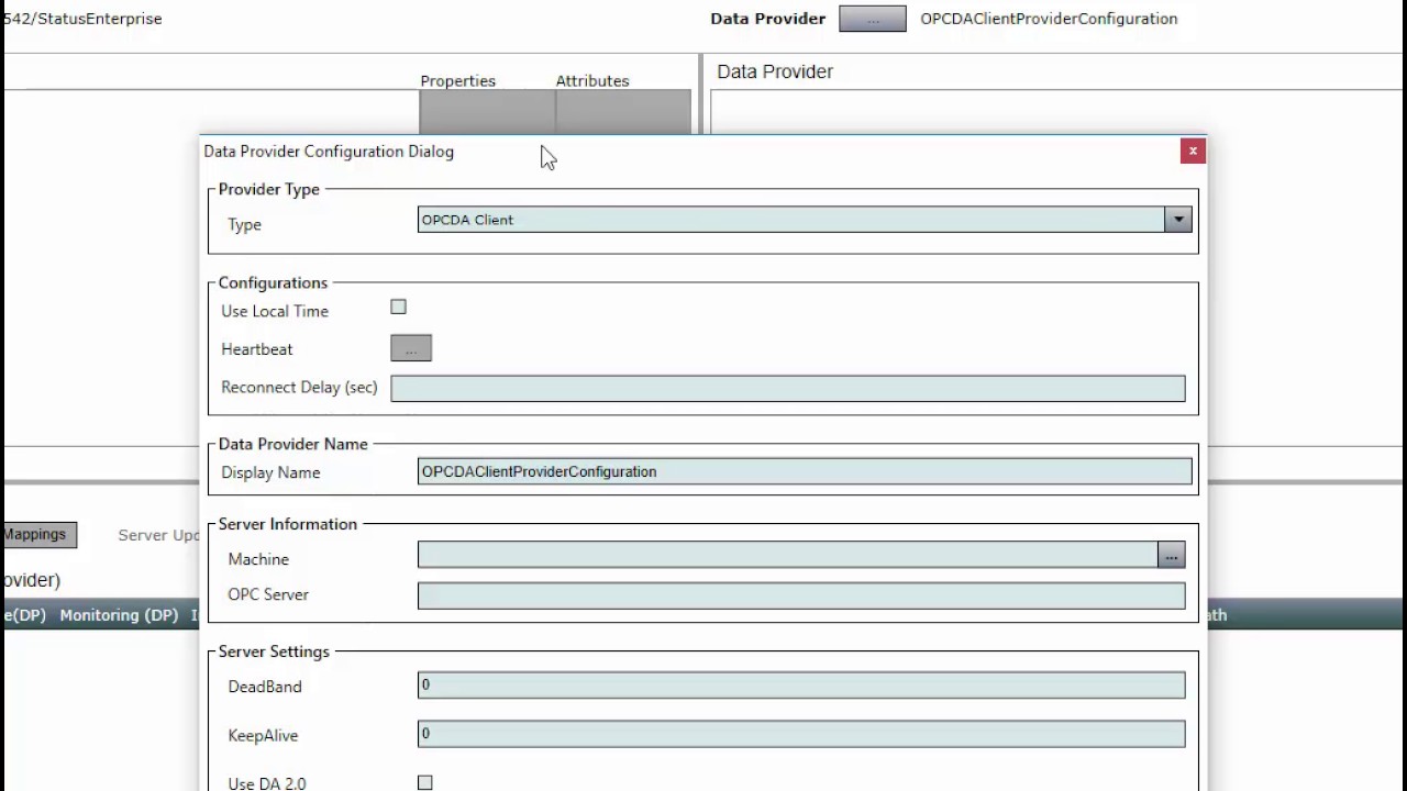 Using Opc Da In The Data Model Youtube