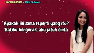 Gita Gutawa  -  Harmoni Cinta  (Lirik Lagu)