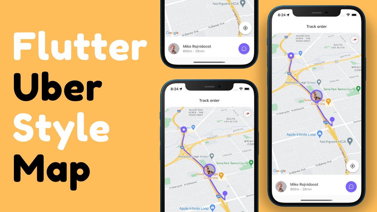 Flutter Google Map With Live Location Tracking - YouTube