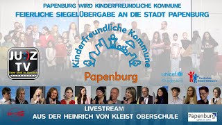 Die Stadt Papenburg wird Kinderfreundliche Kommune - Livestream aus der HvK-Papenburg