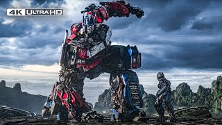 Transformers: Rise of the Beasts (2023) - Optimus & Noah vs. Scourge | 4K