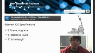 Schwinn 420 Elliptical Trainer Review.mpg
