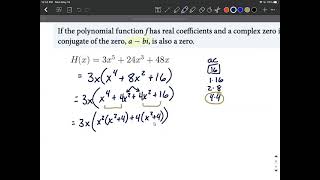 Complex Conjugate Theorem | Find all zeros (real and complex)
