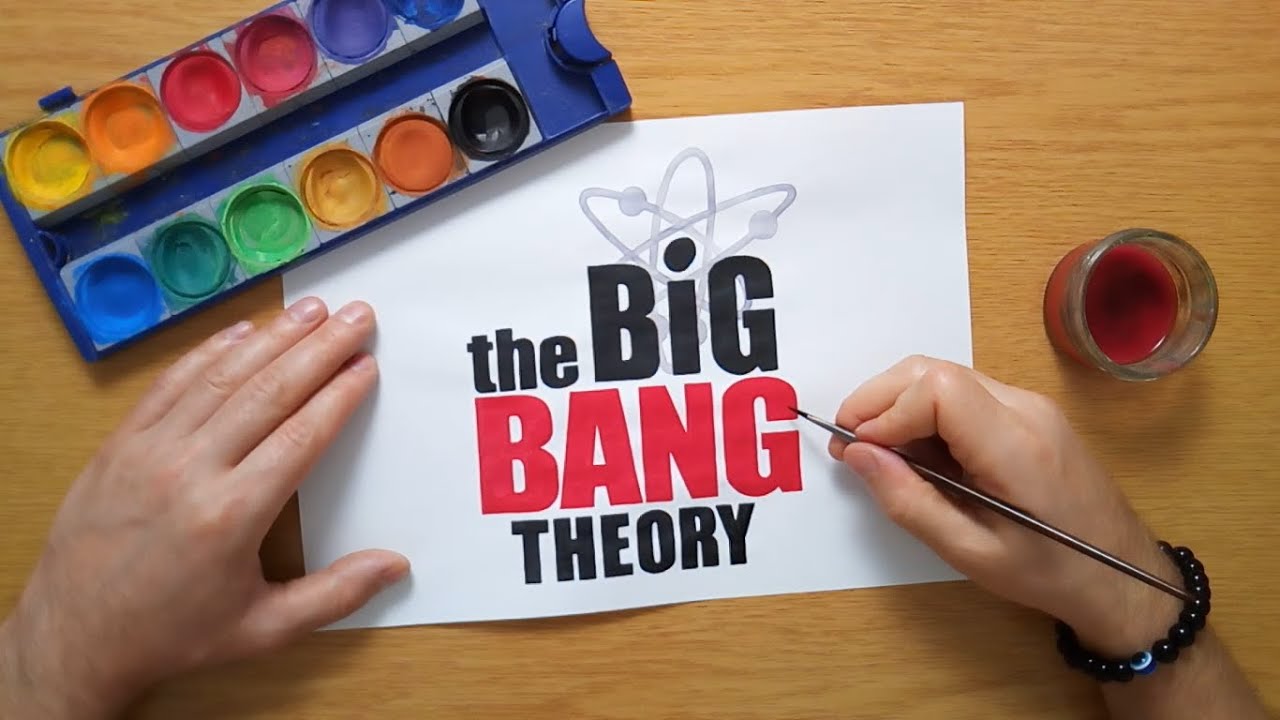 How To Draw The Big Bang Theory Logo - YouTube