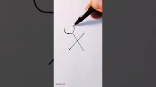 Letter Drawing 😲with ❌ || possible ???🔥😱😱🔥#shorts #viral #art