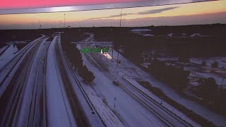 SNOW closes 200 miles of I-10 in FLORIDA!