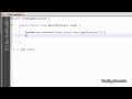 Java - Compiling And Running First Application