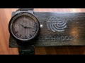 handcrafted ebony wood watch by leathwoods