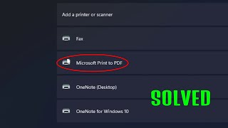 How to Fix & Install Microsoft Print to PDF Windows 11 | Print to PDF Not Working or Missing