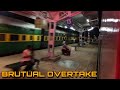 HIGH SPEED OVERTAKE|| DURONTO OVERTAKES GARIB RATH EXPRESS