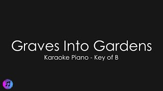 Graves Into Gardens ft. Brandon Lake | Elevation Worship | Piano Karaoke [Key of B]