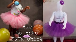 How to sew tutu skirt with Elastic band for ballet dance (beginner friendly)