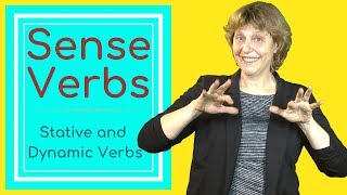 Sense verbs - stative and dynamic English verbs