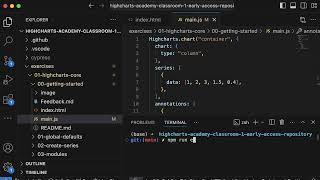 Exercise 00 - Getting Started with Highcharts Academy