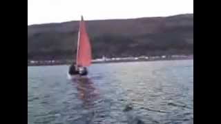 Seahopper folding sailing dinghy on Holy Loch