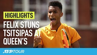 Felix Ousts Tsitsipas, Murray/Lopez Sleep With Lead At Queen's | HIGHLIGHTS | ATP