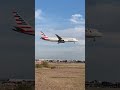 American Airlines 787-8 Dreamliner landing at DFW