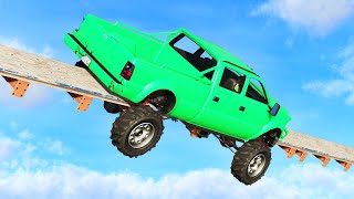 IMPOSSIBLE TRUCK TIGHTROPE! (GTA 5 Funny Moments)