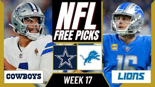 LIONS vs. COWBOYS NFL Picks and Predictions (Week 17) | NFL Free  Picks Today