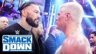 Roman Reigns comes face-to-face with Cody Rhodes: SmackDown highlights, Oct 13, 2023