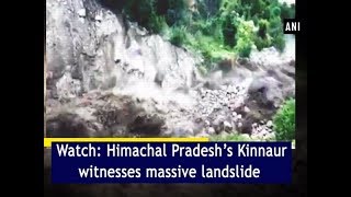 Watch: Himachal Pradesh’s Kinnaur witnesses massive landslide  - Himachal Pradesh #News
