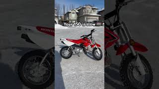 150 is slow🐌#youtubeshorts #shorts #dirtbike #150 #honda #edit