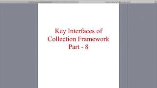 Collection Framework Interface SortedMap(I) - Part8