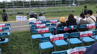 第67回勝毎花火大会特別招待席の会場風景