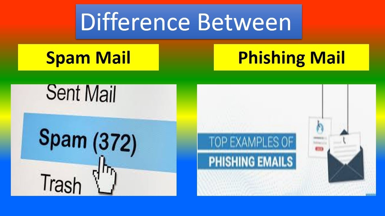 Difference Between Spam And Phishing Mail - YouTube