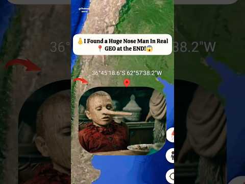 Personas raras con nariz grande encontradas en Google Map y Google Earth #shorts #findmapsecret