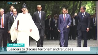 Leaders visit a Shinto shrine ahead of G7 Summit, Mayu Yoshida reports