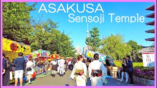 Tokyo walk 4K,Japan - ASAKUSA walking tour 2022 , Sensoji Temple ( May. 2022 )