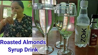 Roasted Almonds Syrup Drink with Sparkling Water | Refreshing Drink | Summer Wala Sharbat |