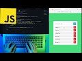 ASMR Programming - Coding a Todo List App with Javascript - No Talking