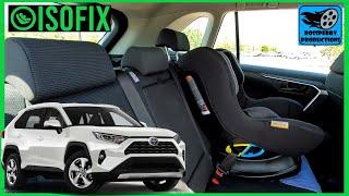 Installing a Child Car Seat in a Toyota RAV4: ISOFIX Restraints and Top Tether Locations