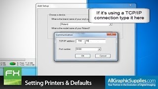 Setting Up Printers \u0026 Factory Defaults in FlexiSIGN - All Graphic Supplies